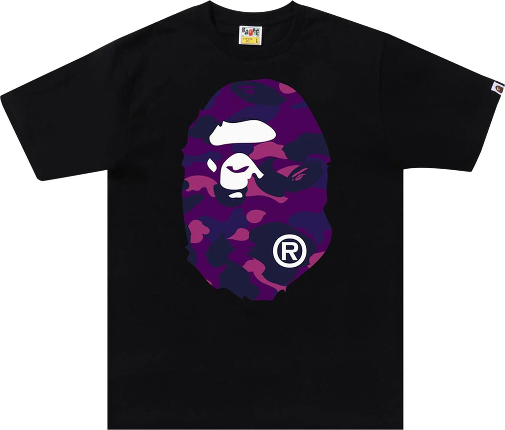 Color Camo Big Ape Head Tee 'Black/Purple' – Free Society Fashion