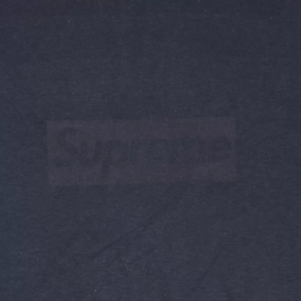 Supreme box logo tee Blue on navy