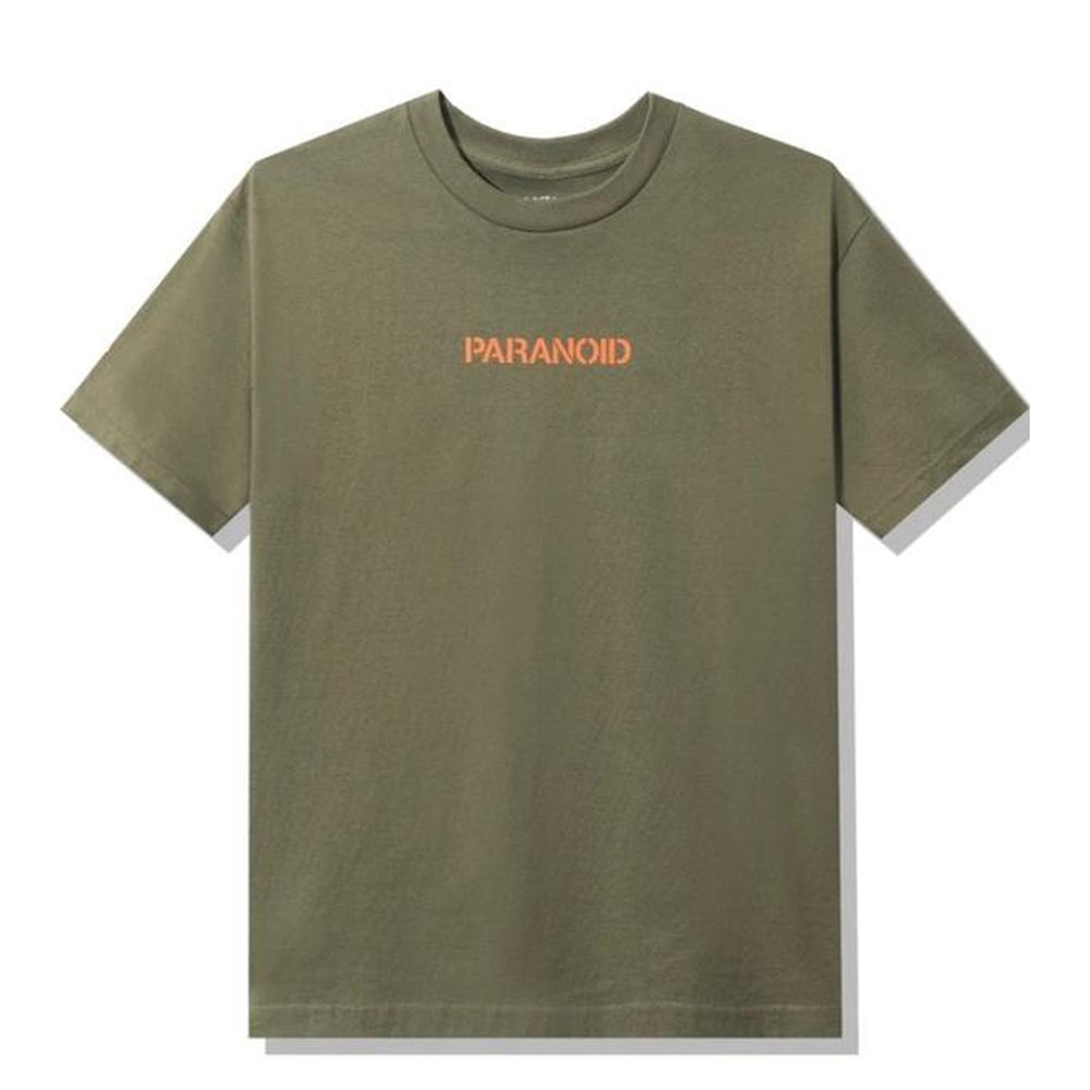 Antisocial social club X Undefeated Paranoid Olive T-shirt