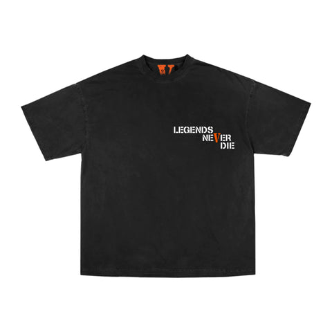 Vlone x Juice Weld Legends Never DiebT-shirt Black