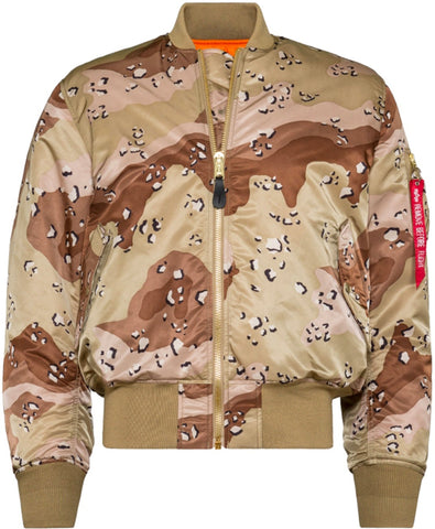 Alpha Industries MA-1 Blood Chit Chocolate Chip Camo Bomber Jacket