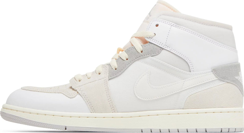 Air Jordan 1 Mid Craft Inside Out White Grey