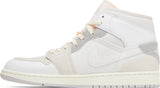 Air Jordan 1 Mid Craft Inside Out White Grey